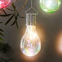 Solar Glühbirne mit Holo Effekt  Ø ca. 7 5 cm