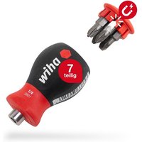 Wiha Schraubendreher Stubby  33741   Magnetisch  inkl. 6 Bits  Schlitz/Kreuz