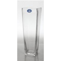 BURI Dekovase 6x Glasvase eckig Glas Vase Blumenvase Blumen Haushalt wohnen