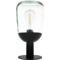 EGLO LED Sockelleuchte Donatori  Leuchtmittel exklusive  Stehleuchte   H31 x Ø15 5 cm   schwarz   1X60W exkl.