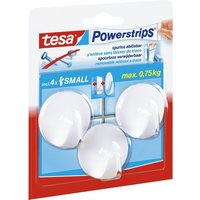 tesa Klebehaken Powerstrips Haken Small Rund weiß VE 3 Stück