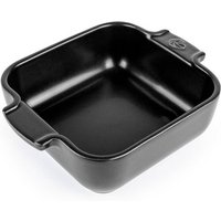 PEUGEOT Auflaufform APPOLIA Keramik 18cm Quadratisch Satin Schwarz  Keramik  Keramik