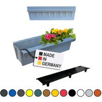 BURI Pflanzkübel Europaletten Blumenkasten Grau 2 Stück zum Anhängen Pflanzkasten