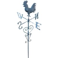 BURI Gartenstecker Metall Gartenstecker Wetterfahne Wetterhahn Windspiel Beetstecker Gart