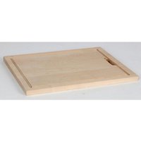 BURI Schneidebrett Schneidebrett 40x30cm aus unbehandeltem Birkenholz Küche Lebensmittel  Holz