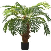 Künstliche Zimmerpflanze Künstliche Palme Cycas mit Topf 90 cm Grün Pflanze realistisch echt  vidaXL  Höhe 0 cm