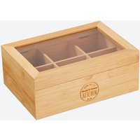 Teebox mit 6 Fächern  ca. 23x16x9 cm