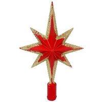 BURI Christbaumspitze Weihnachts Baumspitze Stern 19cm Tannenbaumspitze Christbaumspitze