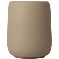 blomus Zahnputzbecher  SONO  Zahnbürstenbecher: Edle Keramik mit Soft Touch Oberfläche  Hochwertig  Soft Touch  Keramik  Glasiert  11cm  300ml