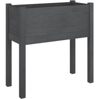 vidaXL Pflanzkübel Pflanzkübel Blumenkübel Pflanzcontainer Pflanzgefäße Grau 70x31x70 cm