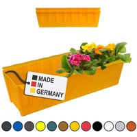 BURI Pflanzkübel Blumenkasten Europaletten 2er Set Gelb Pflanzkasten Balkonkasten