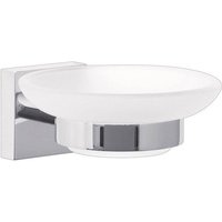tesa Seifenspender   Seifenschale verchromt satiniertes Glas