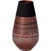 Villeroy & Boch Dekovase Manufacture Swirl Vase  10 x 18 cm  schwarz/kupfer  1 St 