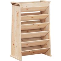 vidaXL Blumentopf Vertikalbeet mit 6 Fächern 69x40x101 5 cm Massivholz Kiefer  1 St 