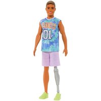 Mattel  Anziehpuppe Barbie Fashionista Ken Puppe mit Prothese im Sport Look