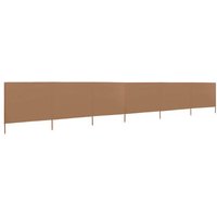 vidaXL Sonnensegel  6 teiliges Windschutzgewebe 800 x 120 cm Taupe