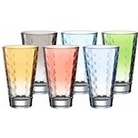 LEONARDO Glas Optic Trinkgläser 300 ml 6er Set  Glas