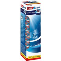tesa Klebeband KRISTALL KLAR Klebefilm transparent 15 0 mm x 10 0 m 10 Rollen