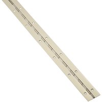 SO TECH  Möbelbeschlag Stangenscharnier 1000 mm Edelstahloptik mit Befestigungsset  1 St   1000 x 32 x 0 7 mm Edelstahloptik