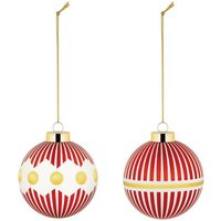 Alessi Christbaumschmuck Weihnachtsbaumkugel DELIGHT  2er Set