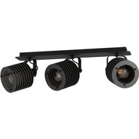 EGLO LED Deckenspot Segovia  Leuchtmittel exklusive  Spot   L57 5 x H18 5 x AL17 5 cm   schwarz   3X40W exkl.