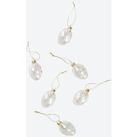 Deko Eier aus Glas  Ø ca. 4x6 cm