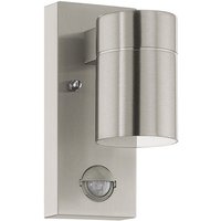 EGLO LED Wandleuchte Riga 5  Leuchtmittel inklusive  Wand /Deckenleuchte   L6 5 x H16 5 x AL11cm   edelstahl   1X2 8W inkl.