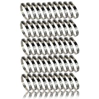 BURI Deckenhalter 50 Schlauchschellen Edelstahl Schlauch Schellen Rohrschellen 59 82mm   50 St 