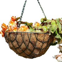 BURI Blumenbank Pflanzeinlage für Pflanzkörbe und Blumenampeln 40cm Kokos Einleger