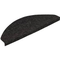 vidaXL Stufenmatte Stufenmatten Selbstklebend 15 Stk. 65x22 5x3 5 cm Anthrazit  Rechteckig  Höhe: 3.5 mm