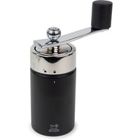 PEUGEOT Muskatmühle Muskatnussmühle ISEN 15cm Buchenholz Schwarz Matt Manuell Manuell