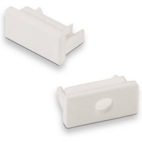 SO TECH  LED Stripe Profil Endkappenset für Led Aufbau   Profil 11 weiß