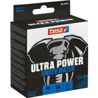 tesa Klebeband ULTRA POWER UNDER WATER wasserfestes Panzertape   1 5 m : 50 mm  Packung  1 St  ideal zum Reparieren  Abdichten & Befestigen   schwarz