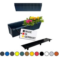 BURI Pflanzkübel Europaletten Blumenkasten Anthrazit 2 Stück zum Einlassen Pflanzkasten