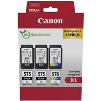 Canon 3 Druckerpatronen Tinte 2x PG 575 XL BK / CL 576 XL tri color Multi Tintenpatrone