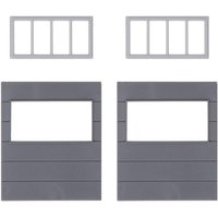 2 Wandelemente mit horizontalen Fenstern  Goldbeck