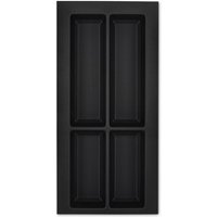 SO TECH  Besteckeinsatz ORGA BOX  VII Besteckeinsatz schwarz  mit Softtouch Oberfläche für Korpusbreiten 300   1200 mm