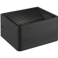 EGLO LED Wandleuchte Doninni 1  Leuchtmittel inklusive  Wand /Deckenleuchte   L13 5 x B12 x H7 5 cm   anthrazit   6 2W inkl.