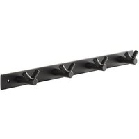 SO TECH  Hakenleiste Blackline CORA V schwarz pulverbeschichtet   1 St   Länge 345 mm mit 4 Haken
