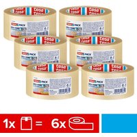 tesa Klebeband tesapack ULTRA STRONG extra starkes Paketklebeband  Packung  6 St.  6 x tesapack Ultra Strong Packband  Paketklebeband   einfaches Verpacken & Verschließen   transparent