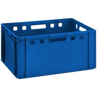BURI Transportbehälter Fleischkiste E3 blau Lagerkiste Eurobox lebensmittelecht stapelbar   1 St 