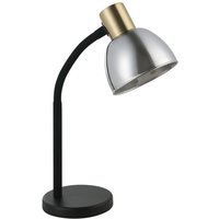 EGLO LED Tischleuchte Macere  Leuchtmittel exklusive  Tischleuchte   L22 x B12 x H34 cm   schwarz  messing gebürstet