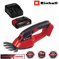 Einhell Akku Gras  und Strauchscherenset Akku Grasschere GC AGS 18 Li  18V mit Akku 2.5 Ah   Ladegerät