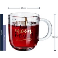 LEONARDO Tasse  Kalk Natron Glas  Spülmaschinengeeignet  Mikrowellengeeignet