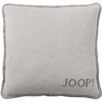 JOOP! Dekokissen JOOP! Uni Doubleface Kissen mit Füllung 651136 rauch graphit 50x50 cm