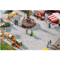 PREMIUM Straßenfolie Römisches Kopfsteinpflaster