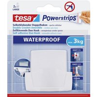tesa Klebehaken tesa Duohaken Powerstrip chrom  waterproof