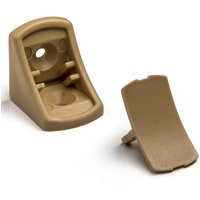SO TECH  Winkelbeschlag 100 Stück Korpusverbinder Eckverbinder 24 x 24 x 20 mm mit Abdeckkappe  100 St 