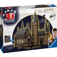 Ravensburger 3D Puzzle 540 Teile 3D Puzzle Harry Potter Hogwarts Castle Hall Night 11550  540 Puzzleteile