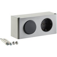 SO TECH  Steckdose Powerbox für Spiegelschränke silbergrau inkl. Lichtschalter  1 St.  Stromversorgung für 230 V